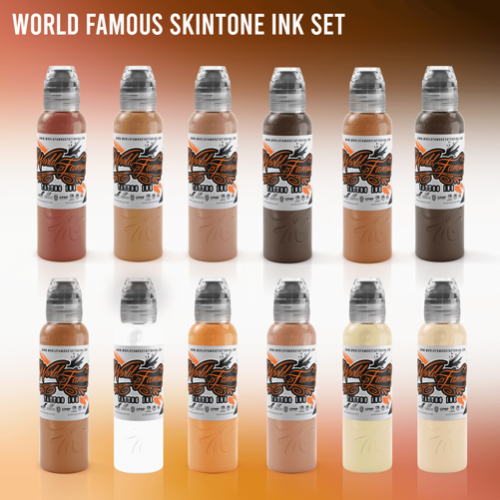 World Famous Ink Skin Tone Color Set